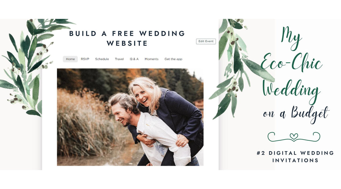 Digital Wedding Invitations for a Modern Sustainable Wedding
