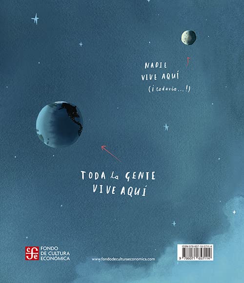 Book cover with space-themed illustration and text on a blue background