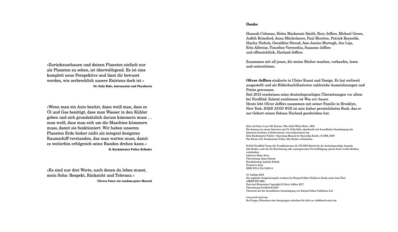 Hier sind wir: Anleitung zum Leben auf der Erde