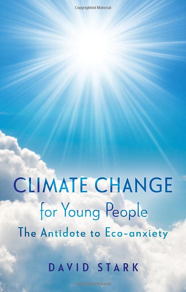 Book cover featuring a bright sun and clouds in a blue sky.