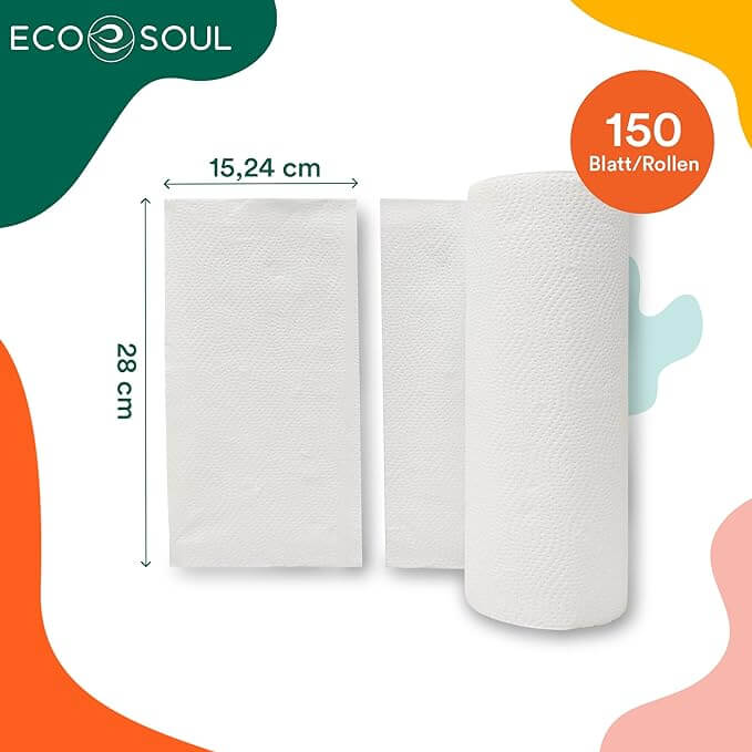ECO SOUL 100% Compostable Bamboo Kitchen Paper