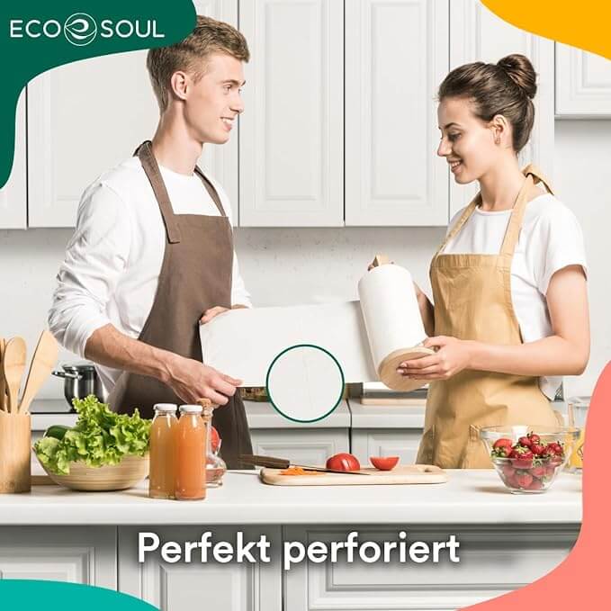 ECO SOUL 100% Compostable Bamboo Kitchen Paper