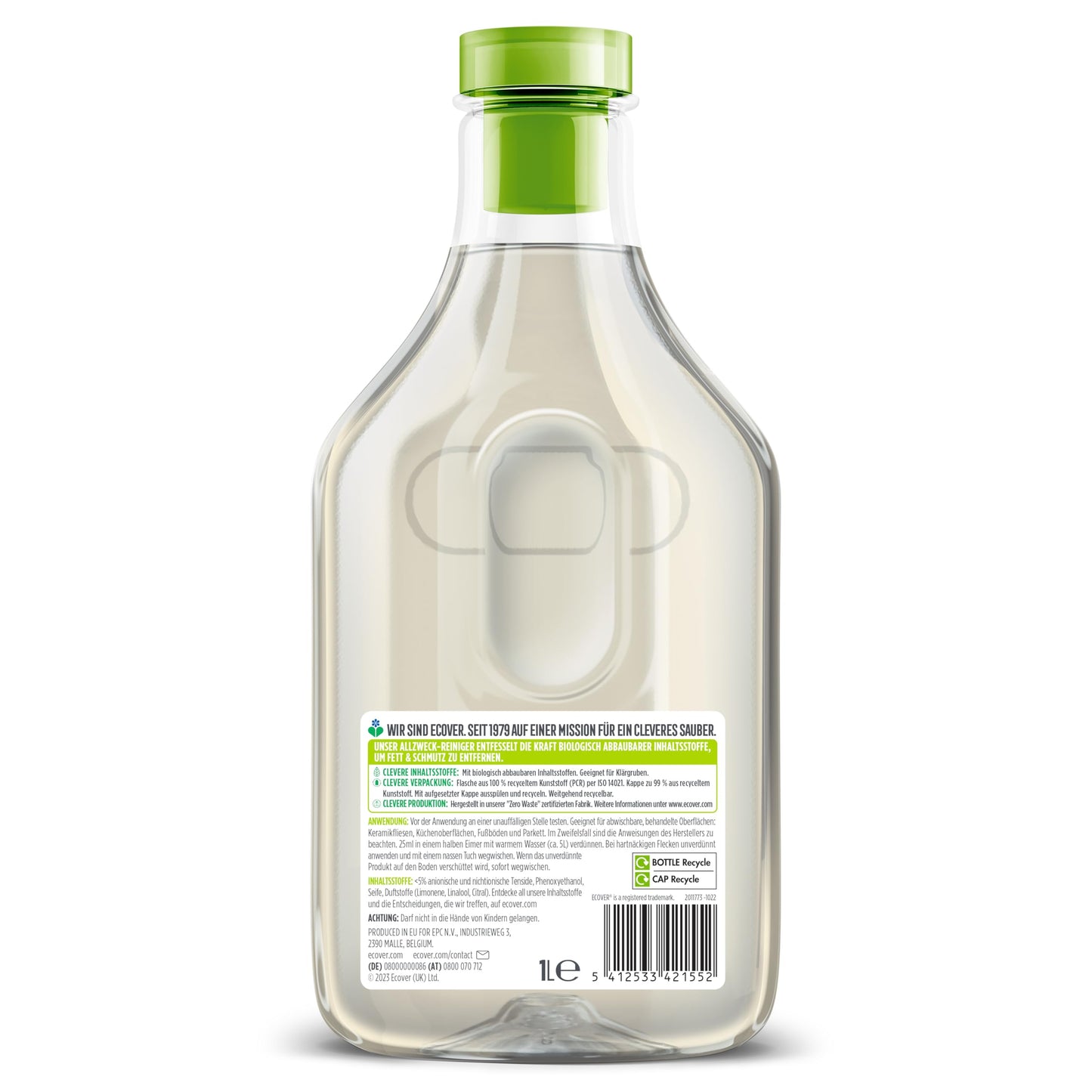 Ecover All Purpose Cleaner back in 100% recycled plastic bottles