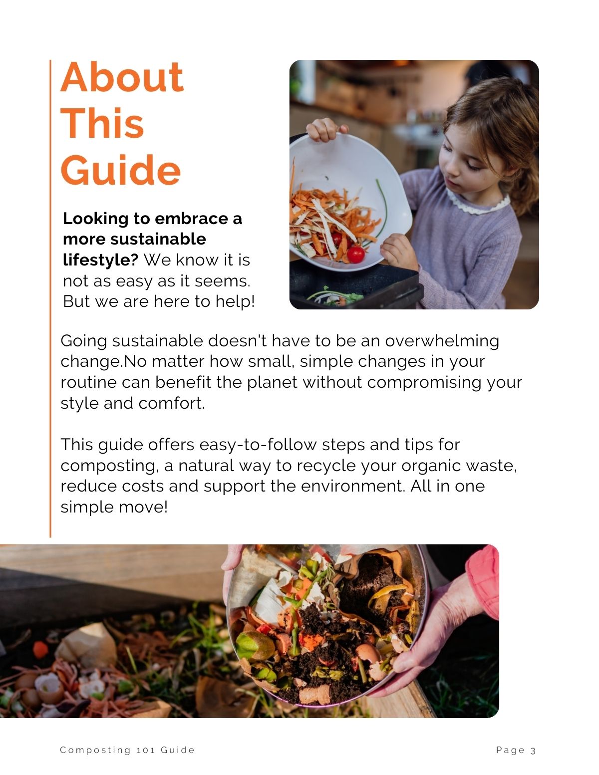 A page extract from eco-friendly composting guide by Green Cloud Nine.