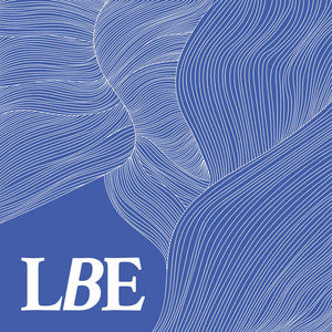 A blue background with white lines, from Land Body Ecologies cover