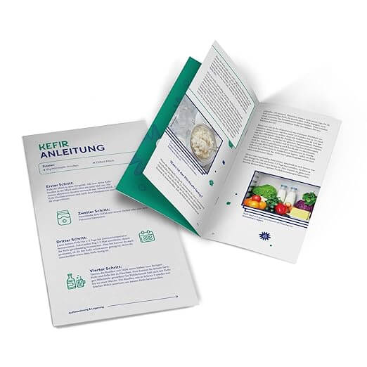 Milk kefir starter kit box instructions book