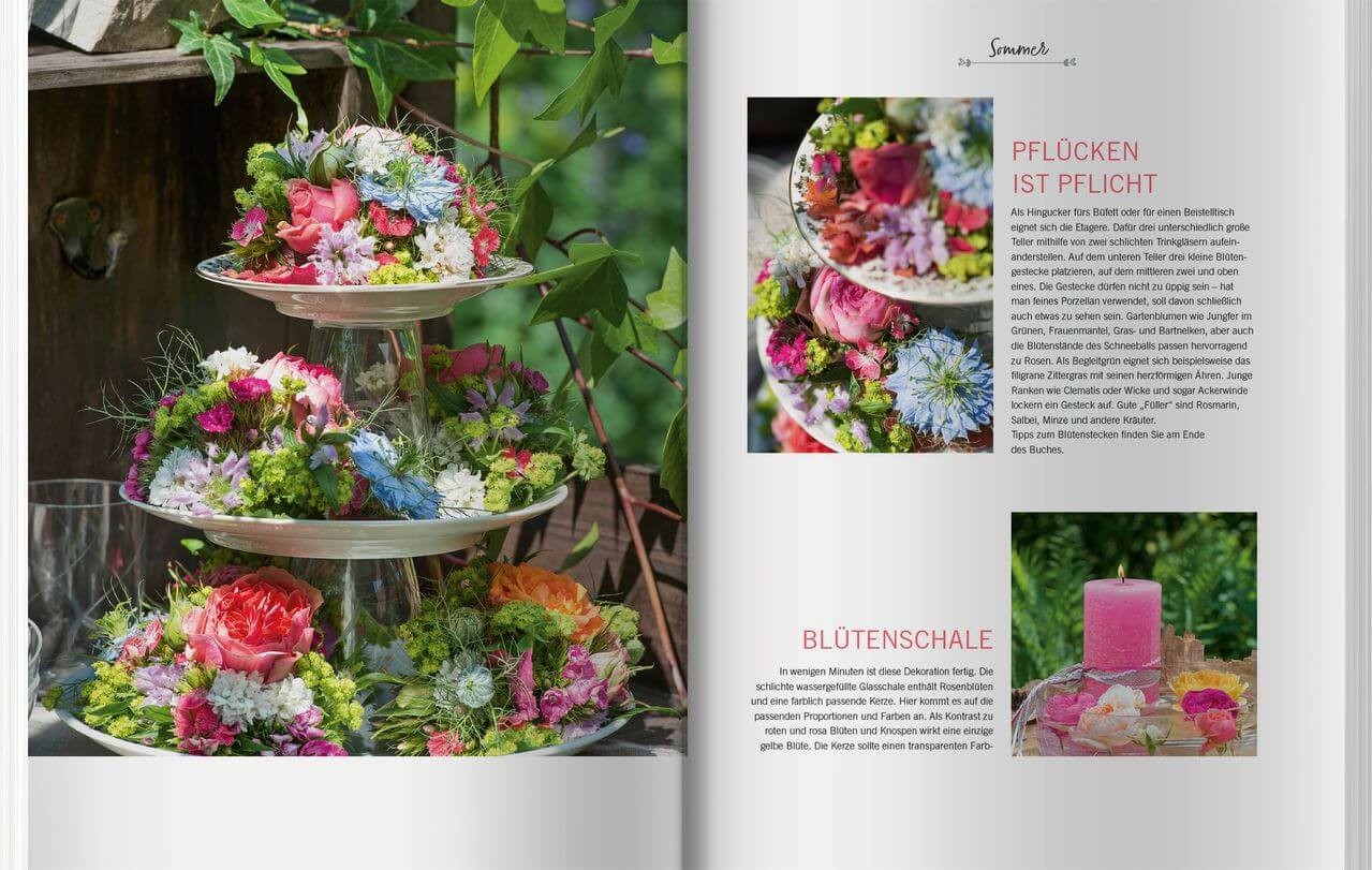 Flower decorations from "Simply Creative" pages