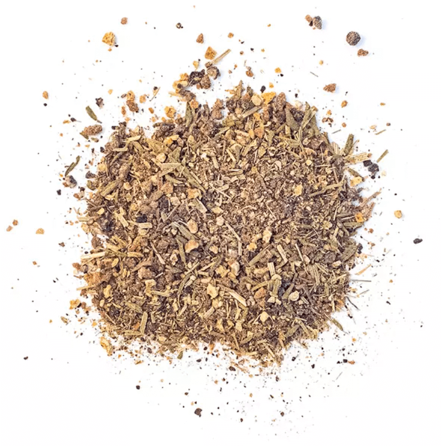Close-up of Sonnentor Fish & Chicks grill seasoning