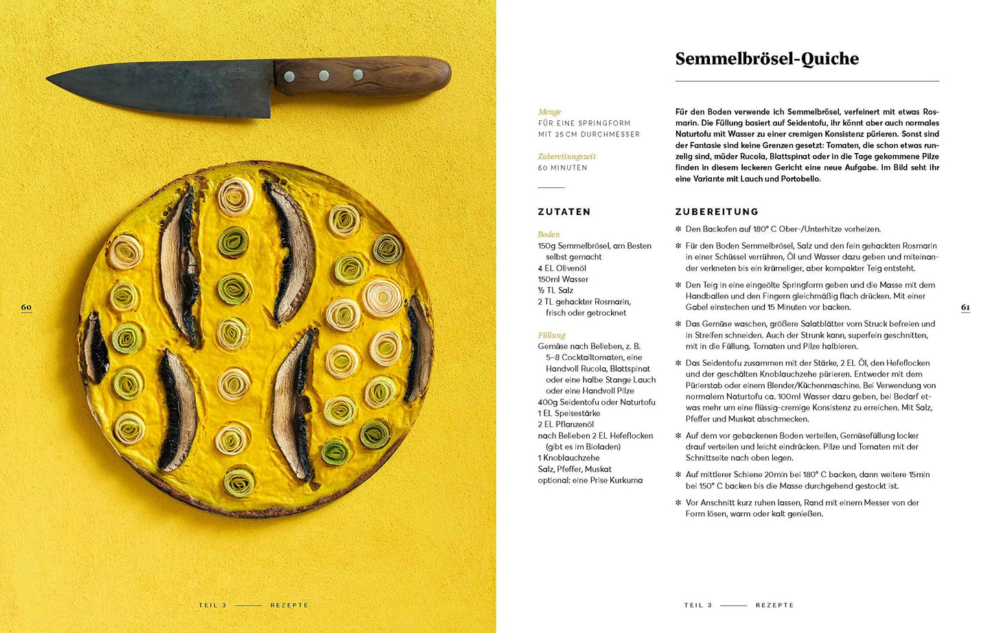 Double-page spread from the book Zero Waste Küche with tips