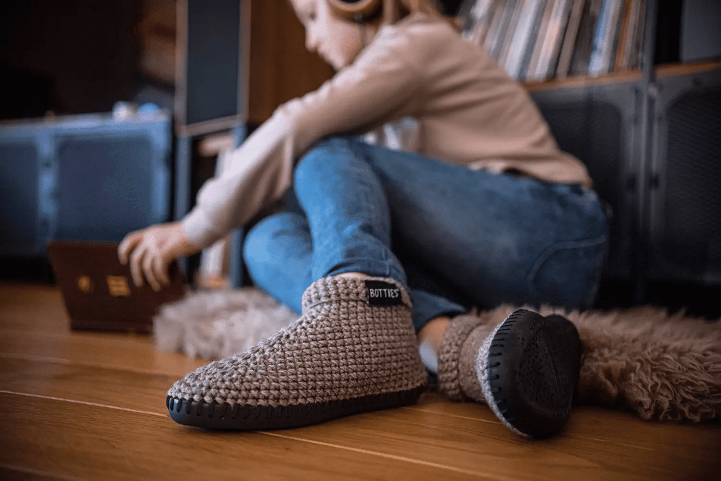 All-in Gift Box: Crochet Slippers