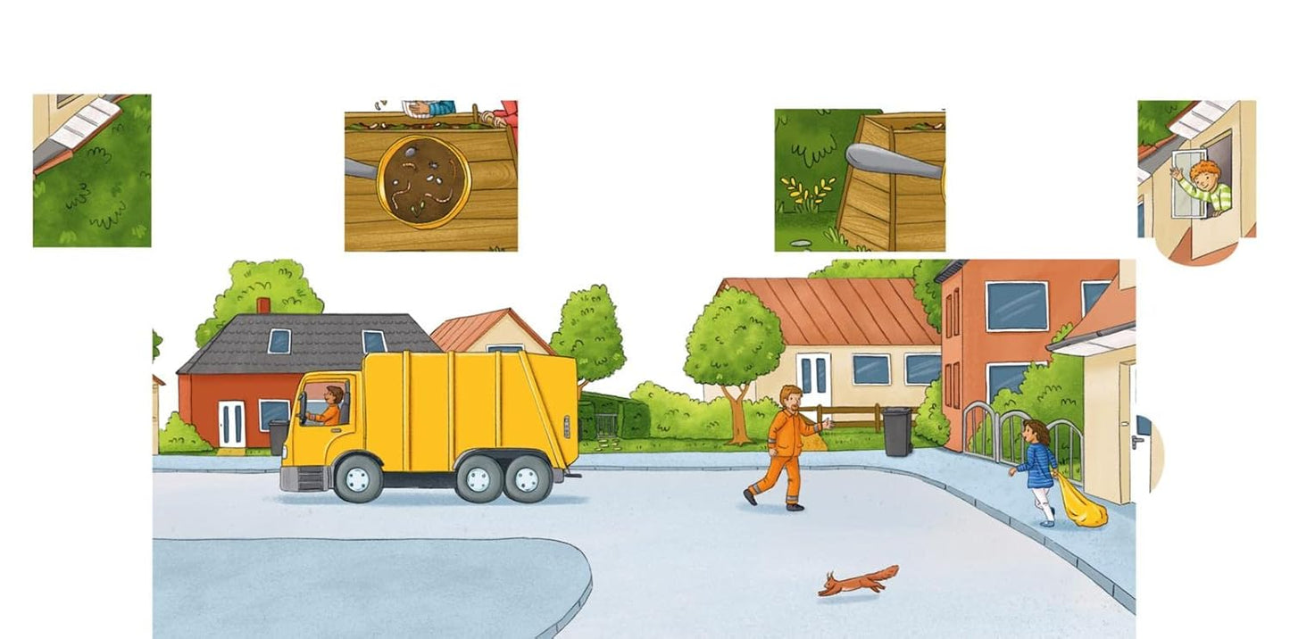 Frag doch mal ... die Maus: Müllabfuhr und Recycling: Pappbilderbuch ab 2 Jahren mit vielen Klappen, erstem Sachwissen und Suchspiel