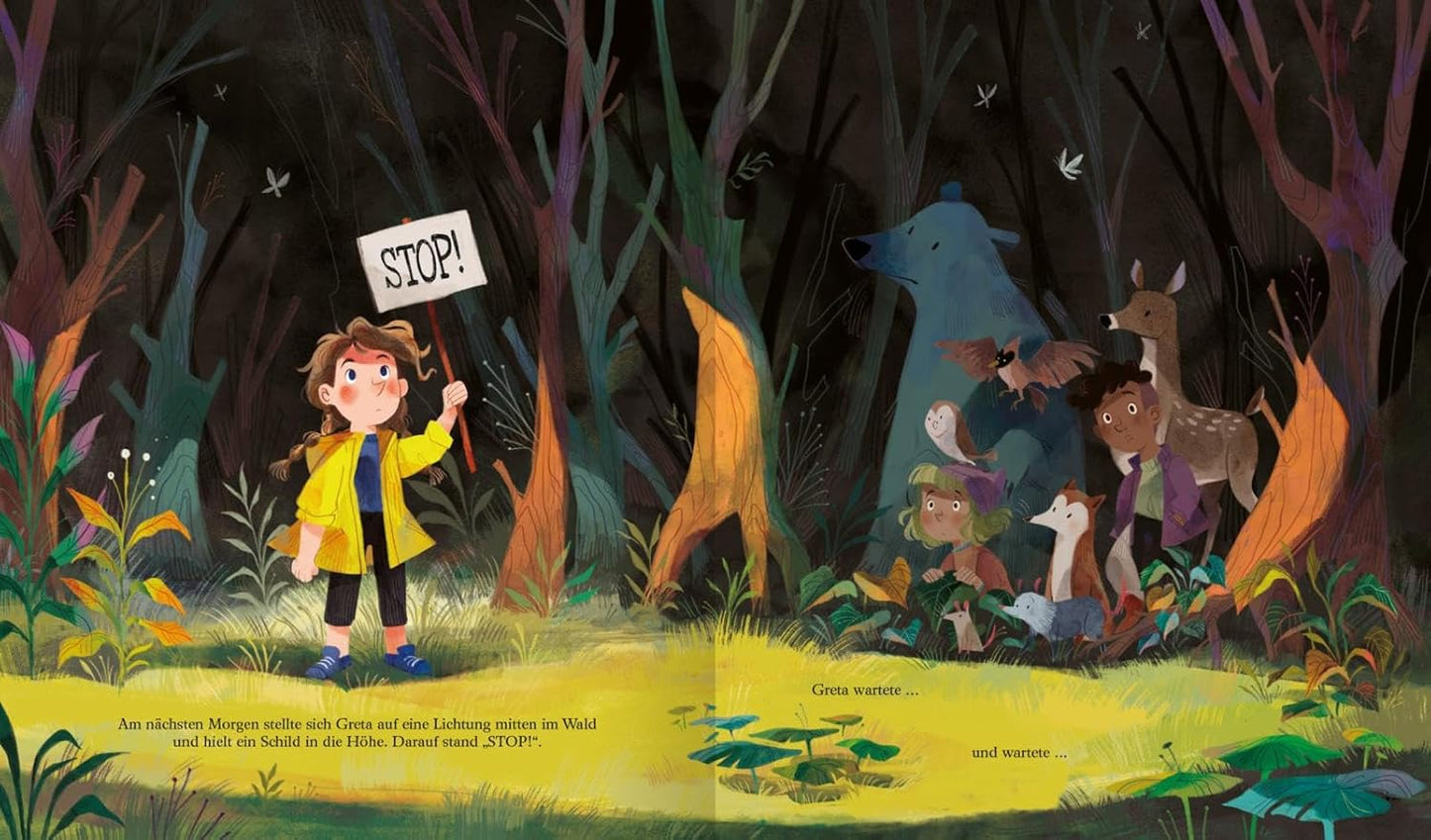 Greta und die Großen: Inspiriert von Greta Thunbergs Geschichte | Bilderbuch Natur und Umweltschutz, für Kinder ab 4 Jahren, Nachhaltig produziert