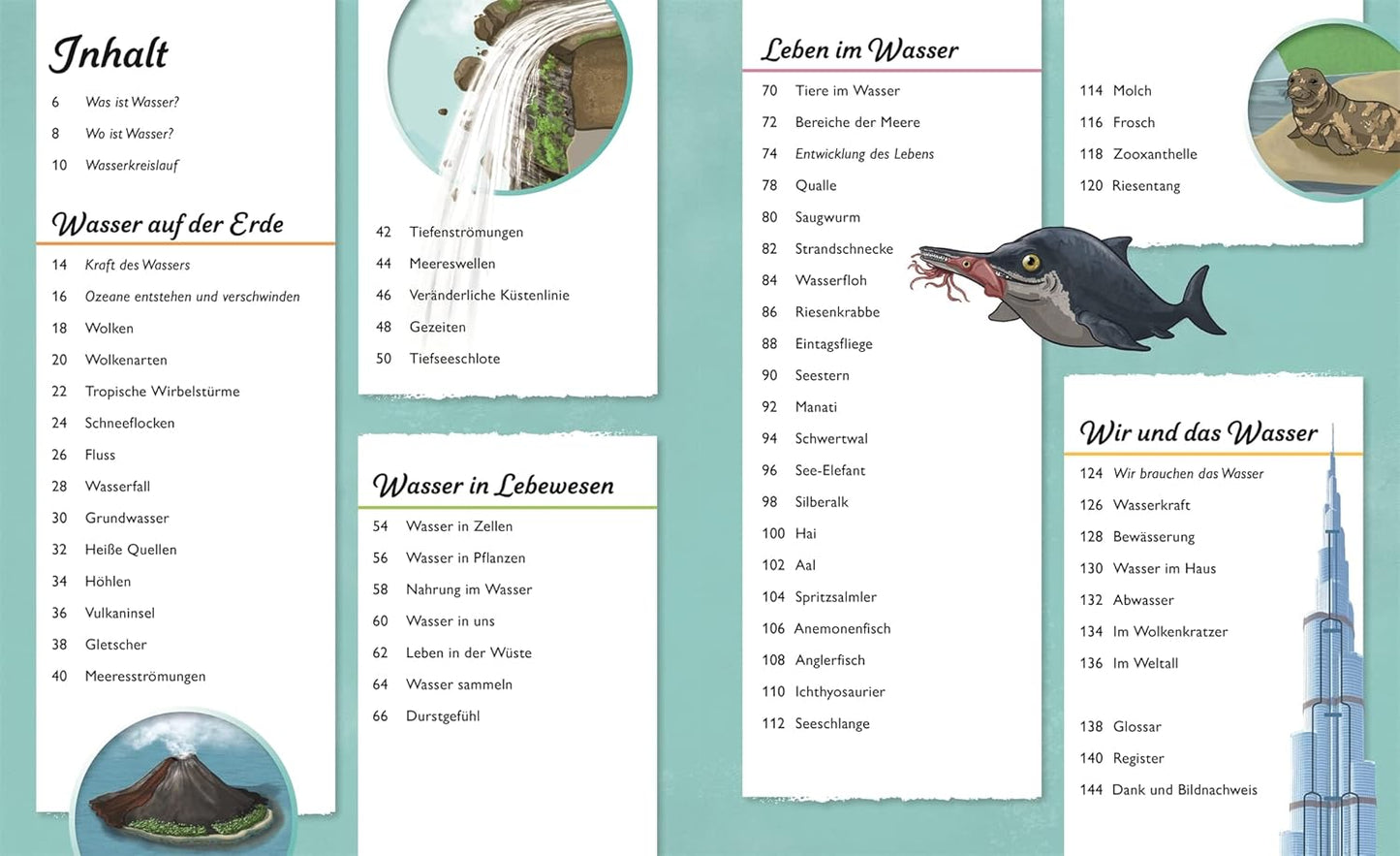 Wasser: Der Quelle des Lebens auf der Spur. Mit Seitenweise Fakten über das wichtigste Element der Erde. Für Kinder ab 7 Jahren.