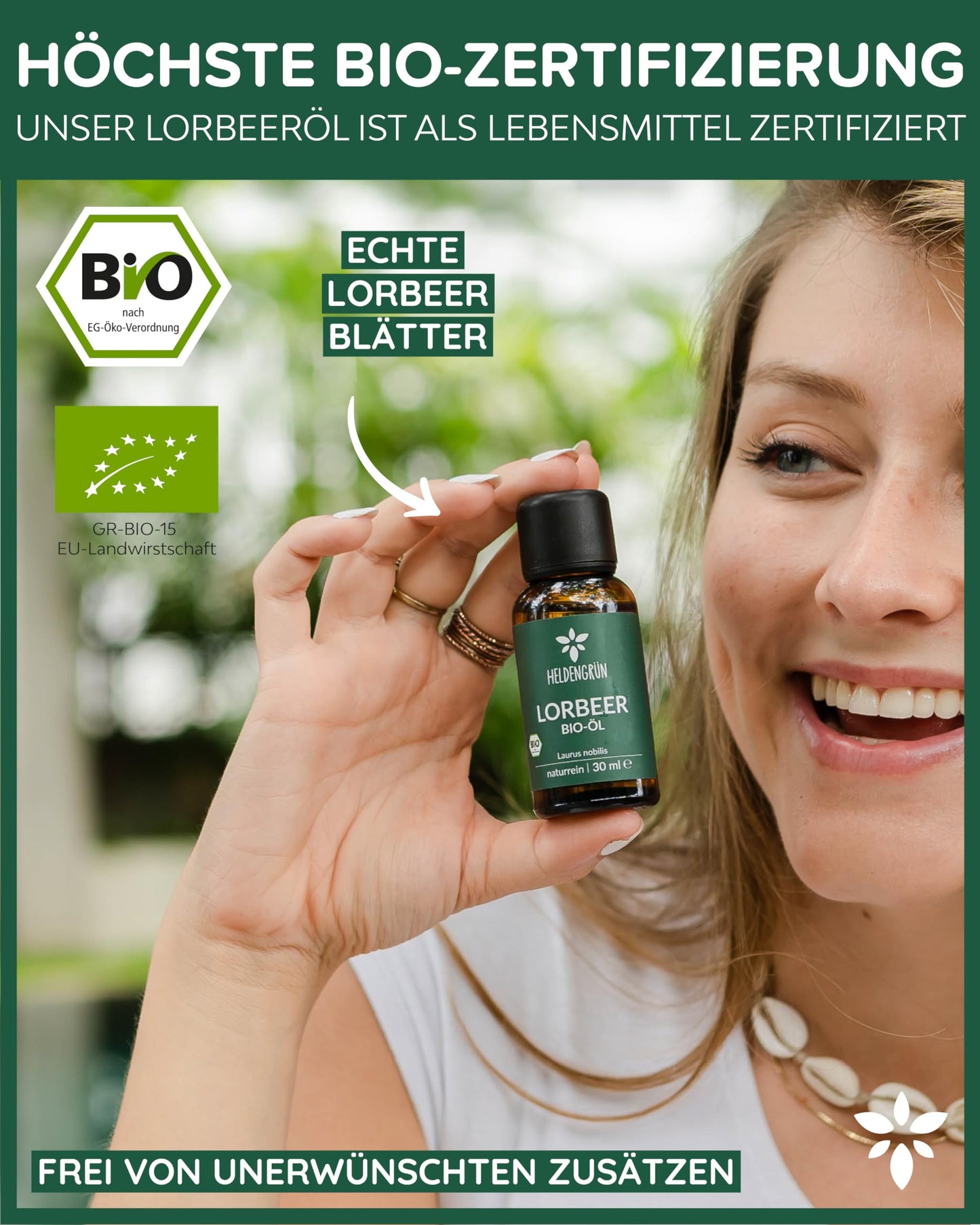 Heldengrün® Bio Ätherische Öle, 100% naturrein für Aromatherapie &amp; Kosmetik