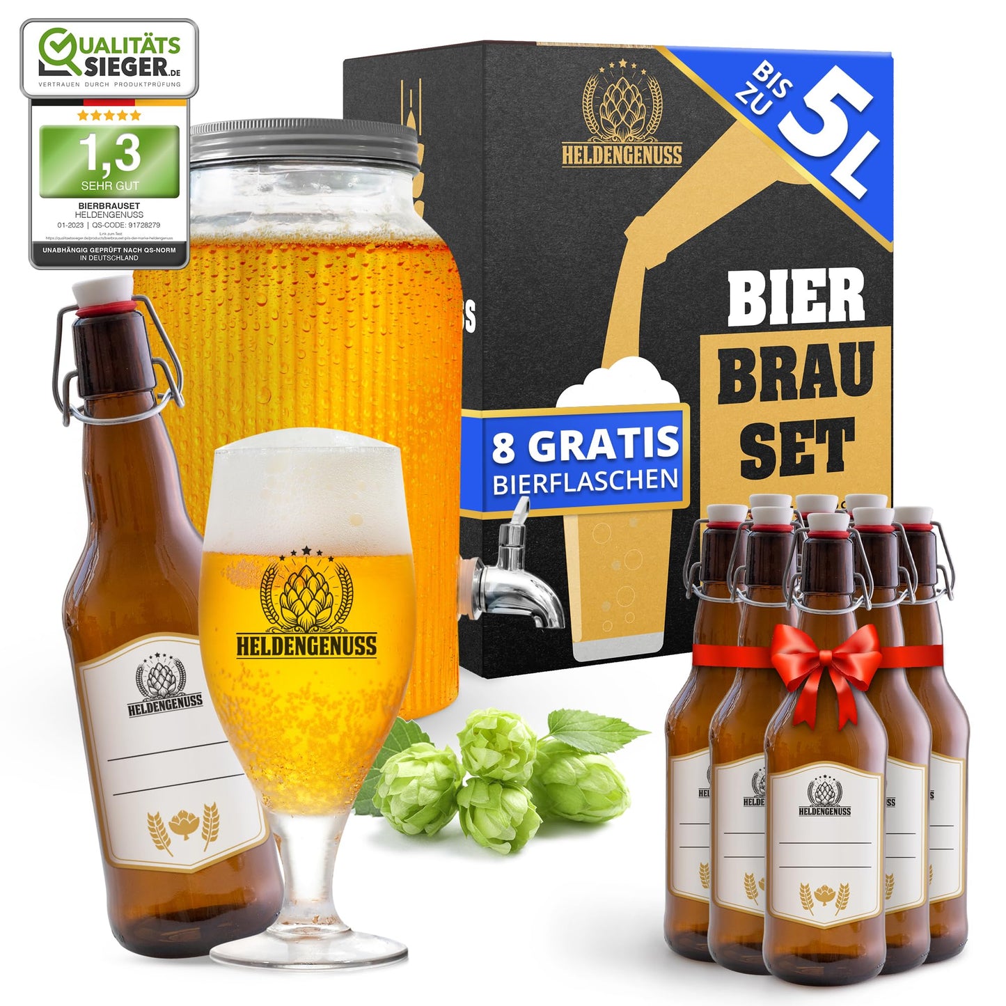 Heldengenuss - Bierbrauset - 5L Bier DIY 