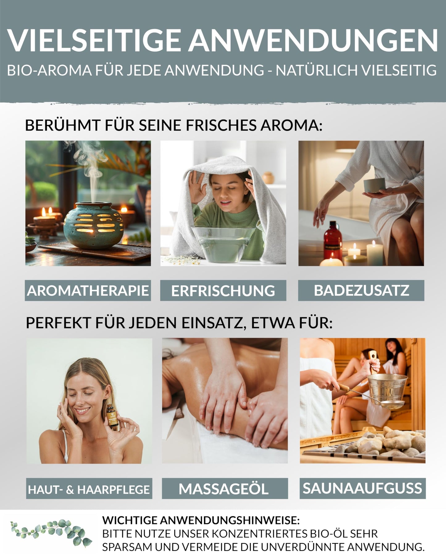 Heldengrün® Bio Ätherische Öle, 100% naturrein für Aromatherapie &amp; Kosmetik