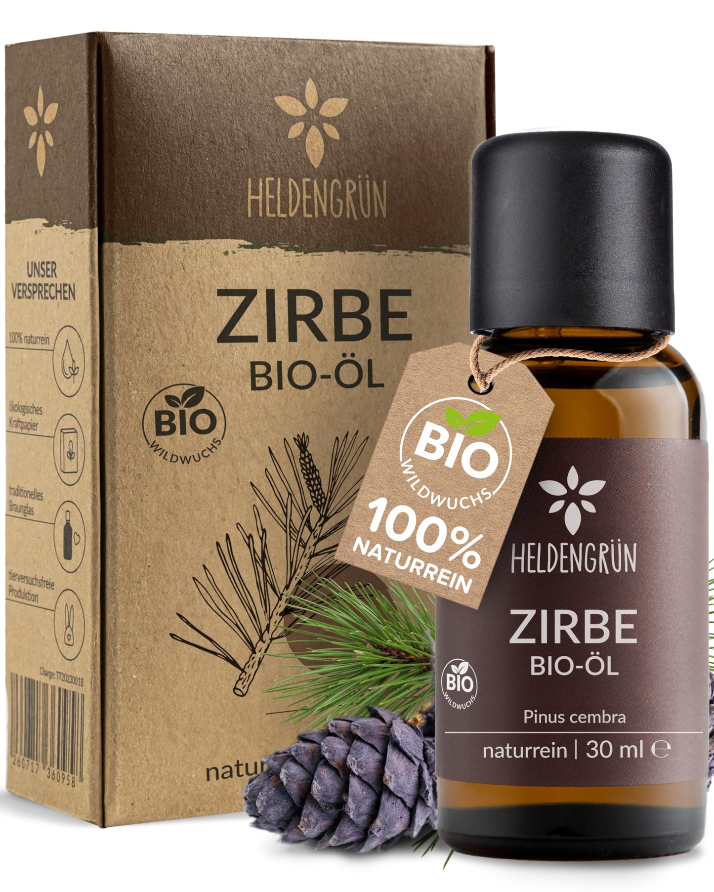 Heldengrün® Bio Ätherische Öle, 100% naturrein für Aromatherapie &amp; Kosmetik