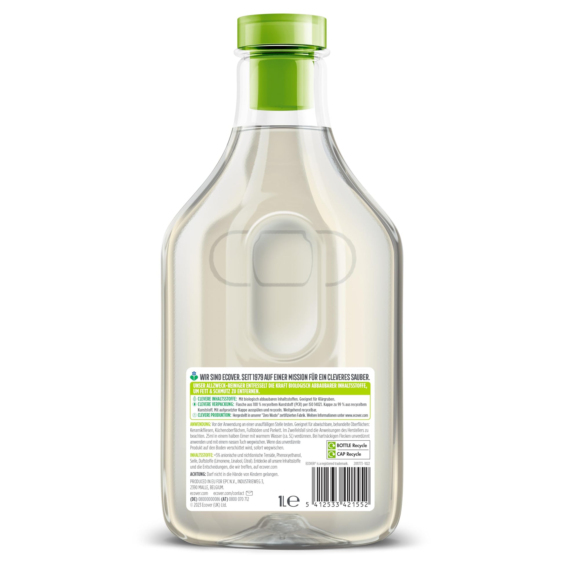 Ecover All Purpose Cleaner back in 100% recycled plastic bottles