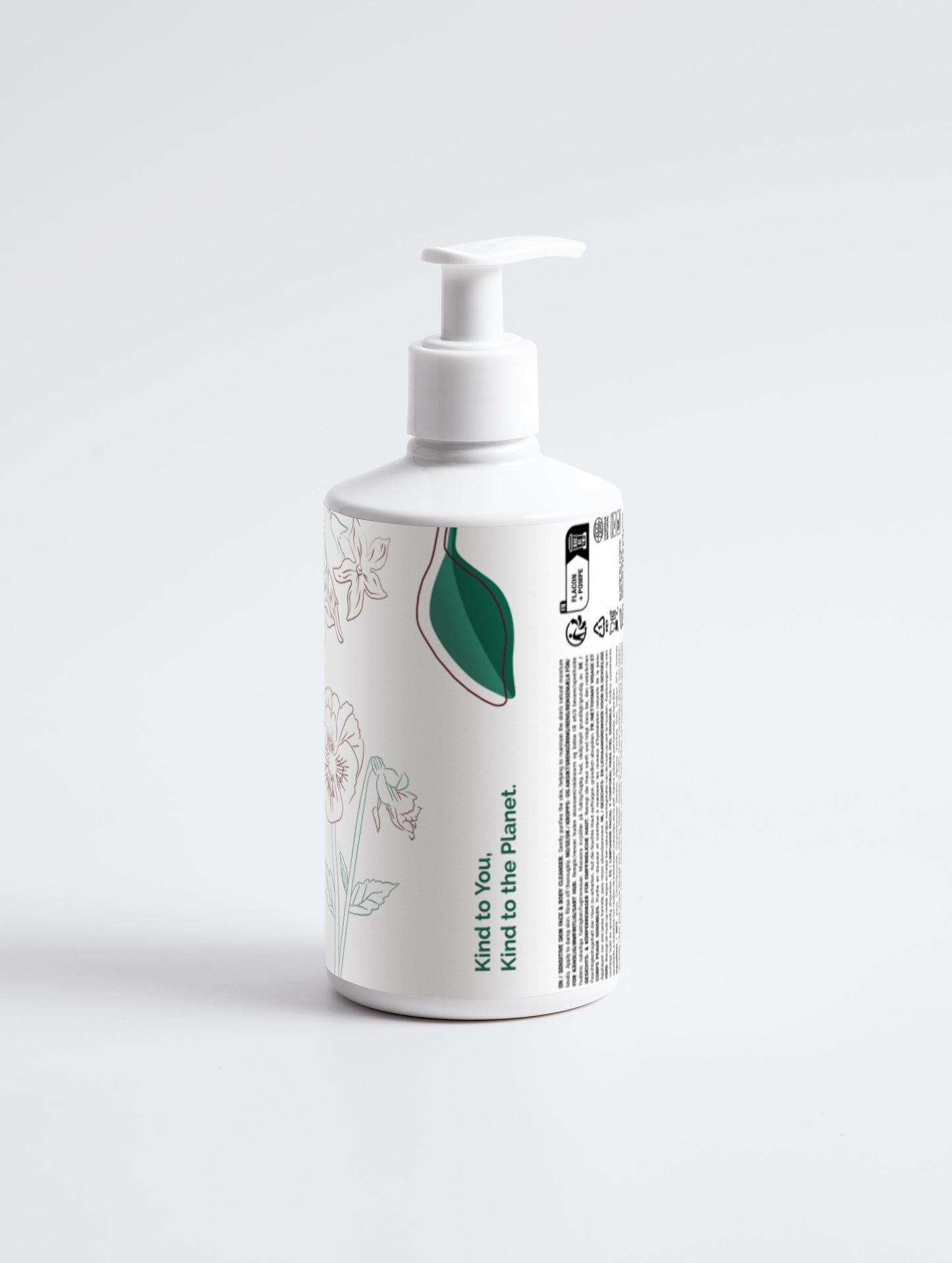 Amable contigo, amable con el planeta: limpiador facial y corporal para pieles sensibles, 290 ml