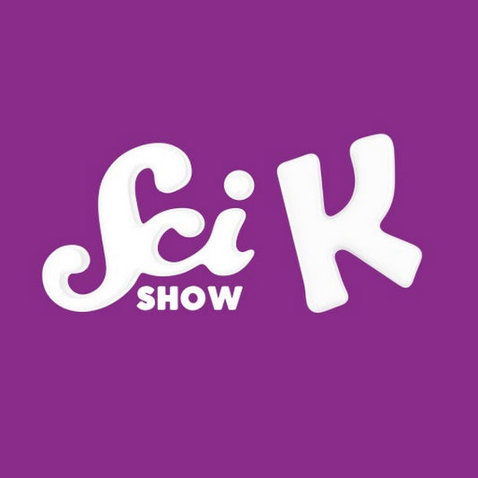 White text 'Sci K Show' on a purple background