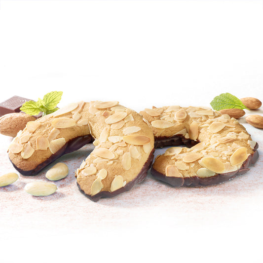 Organic almond crescent cookies, 4 x 75 g
