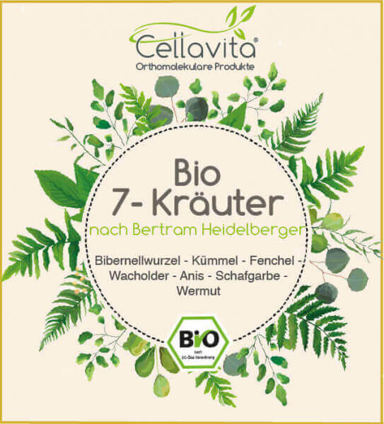 Ceilavita Organic 7 Herbs Powder label