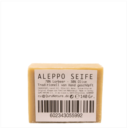 Original Aleppo Soap Body Hair Hands 70% Laurel 30% Olive 140g