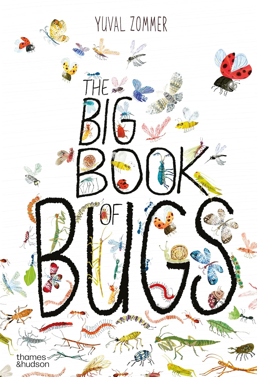 Book cover of 'The Big Book of Bugs' with illustrations of various insects.