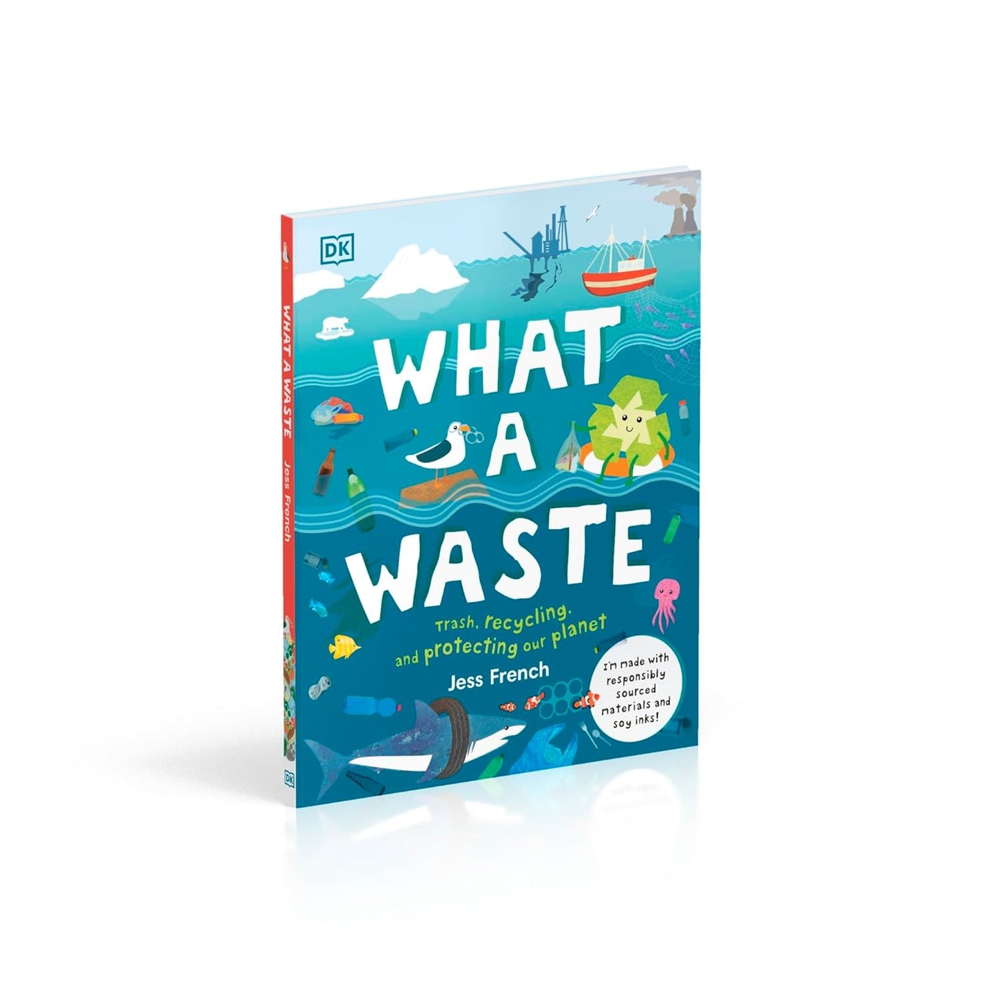 Book titled 'What a Waste' by Jess French on a white background