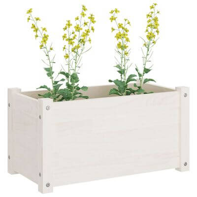 Solid White Pine Wood Planter