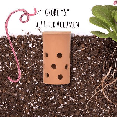 Worm Vase - Composting in the Vegetable Patch