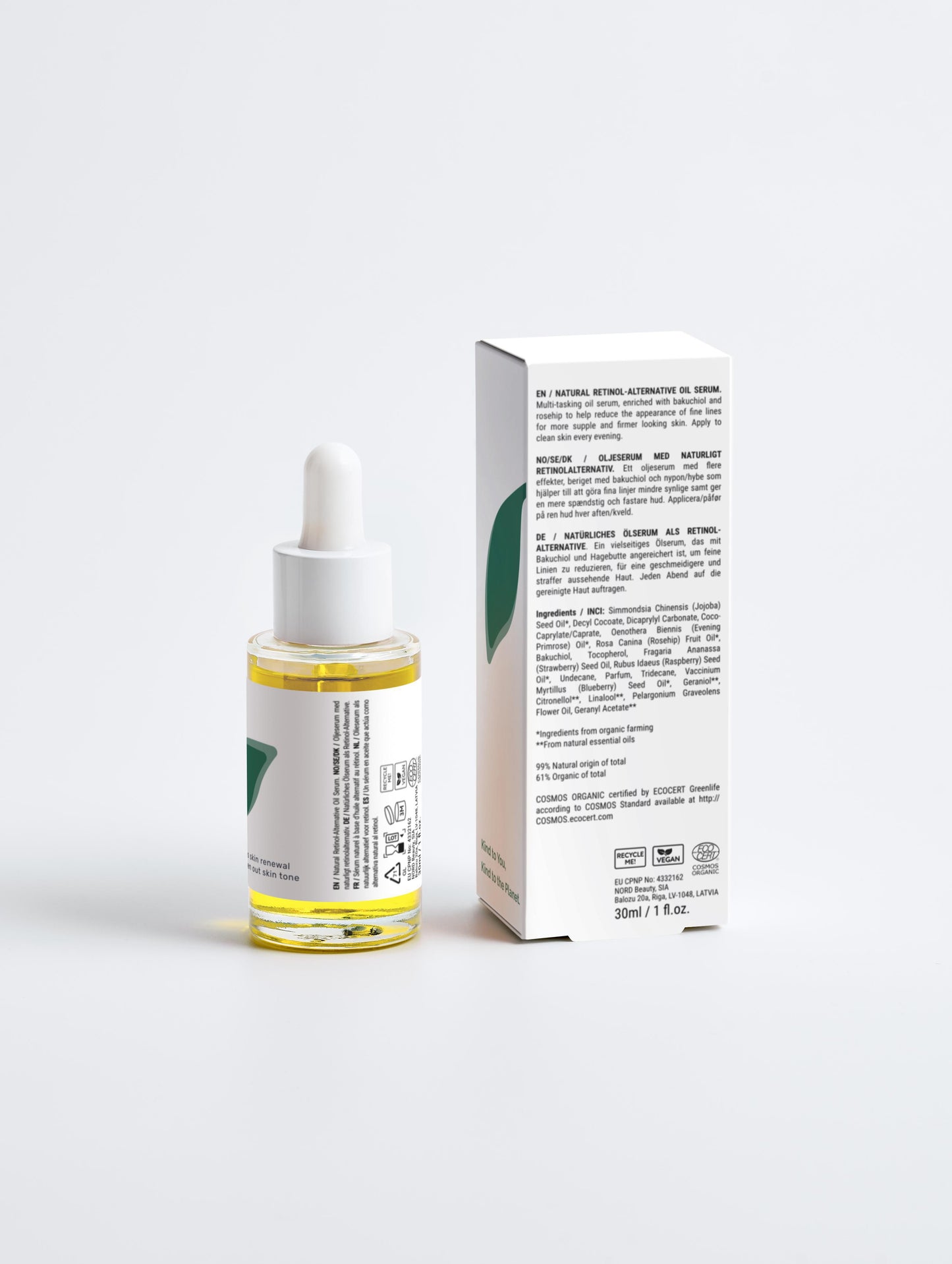 Kind to You, Kind to the Planet: Natural Retinol Oil Serum 30ml